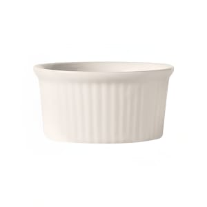 192-RAMF234W 2 3/4 oz Fluted Ramekin, White, Bedrock Ovenware, Ultima