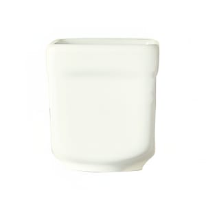 192-SL52 2 1/2 oz Square Sampler Cube - 2" x 2 1/4", Porcelain, Ultra Bright White, Slate