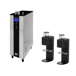 691-1000833US SP9 Series 1 gal Twin Brew Coffee Brewer w/ Manual Controls - Black, 230v