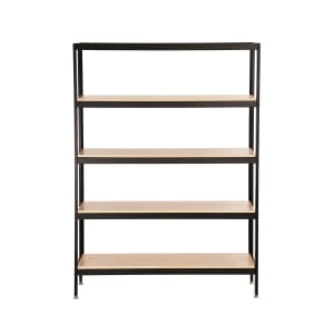 151-234144871 4 Tier Display Stand - 48" x 16" x 72", Metal, Blonde
