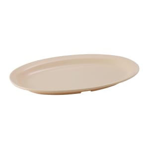 080-MMPO118 11 1/2" x 8" Oval Platter - Melamine, Tan