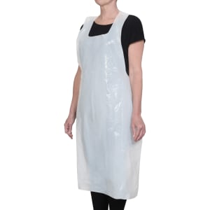 080-BADP2846 Disposable Plastic Apron - 28" x 46", White