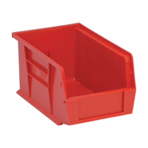 688-QUS221RD Stack & Hang Shelf Bin - 9 1/4" x 6", Red