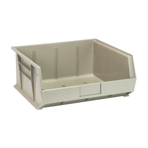 688-QUS250SN Stack & Hang Shelf Bin - 14 3/4" x 16 1/2", Stone