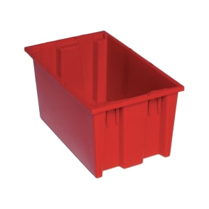 688-SNT185RD Stack & Nest Shelf Tote - 18" x 11", Red