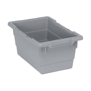 688-TUB17118GY Cross Stack Shelf Tub - 17 1/4" x 11", Gray