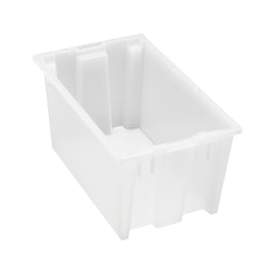 688-SNT185CL Stack & Nest Shelf Tote - 18" x 11", Clear