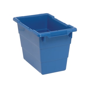 688-TUB171112BL Cross Stack Shelf Tub - 17 1/4" x 11", Blue