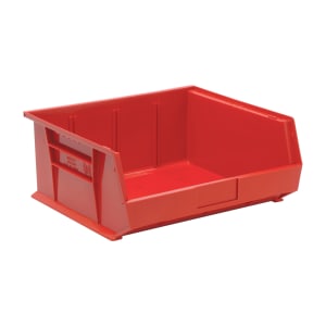 688-QUS250RD Stack & Hang Shelf Bin - 14 3/4" x 16 1/2", Red