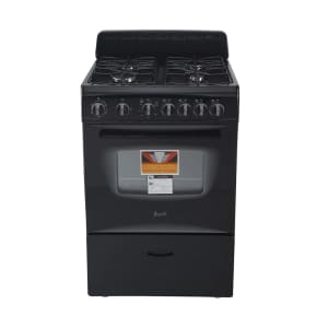 161-GR2415CB 23 1/2" Compact Gas Stove w/ (4) Burners - Black, Convertible