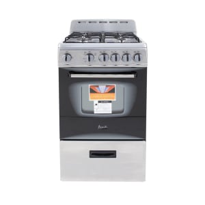 161-GR2013CSS 19 3/4" Compact Gas Stove w/ (4) Burners - Stainless Steel, Convertible