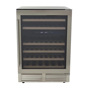 161-WCD46DZ3S 23 1/2" DESIGNER Series One Section Wine Cooler w/ (2) Zones - 46 Bottle Capacity, 120v