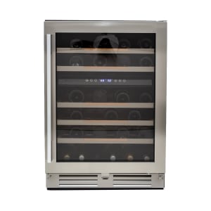 161-WCDE46R3S 24" ELITE Series One Section Wine Cooler w/ (2) Zones - 46 Bottle Capacity, 120v