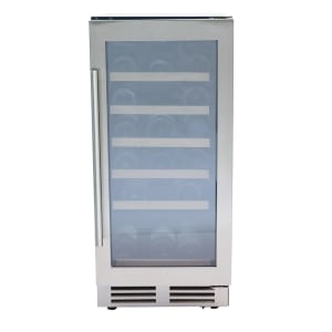 161-WCF281E3SS 15" DESIGNER Series One Section Wine Cooler w/ (1) Zone - 28 Bottle Capacity, 120v