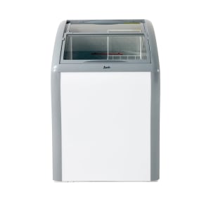 161-CFC436Q0WG 24 1/2" Commercial Sliding Glass Top Freezer or Refrigerator - White, 120v