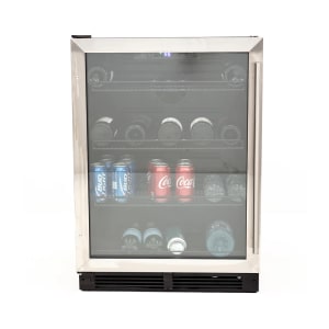 161-BVB52T4S 5.2 cu ft DESIGNER Series Beverage Center w/ Glass Door - Stainless Steel, 120v
