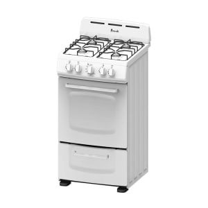161-GRO20P0W 19 1/2" Gas Stove w/ (4) Burners - White, Convertible
