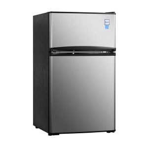 161-RA31B3S 3.1 cu ft Compact Refrigerator w/ Solid Doors - Stainless Steel, 120v