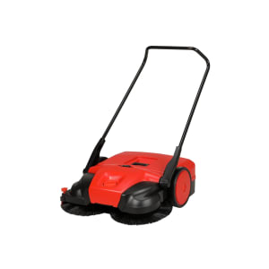 856-BG677 31" Battery-Powered Deluxe Sweeper w/ (3) Brushes, Orange