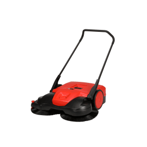856-BG697 38" Battery-Powered Deluxe Sweeper w/ (3) Brushes, Orange