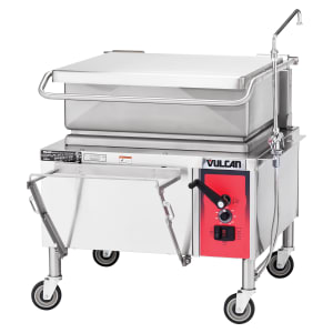 207-VG40 40 gal. Tilt Skillet - Open Base, Strainer, Liquid Propane