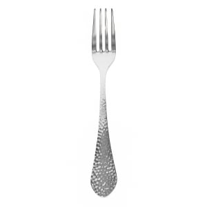 450-FM601 8" Dinner Fork with 18/10 Stainless Grade, Stone Pattern/Hammered & Satin Finish