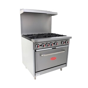 731-GR636LP 36" 6 Burner Gas Range w/ Standard Oven, Liquid Propane