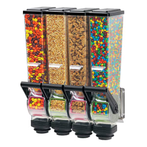 003-88780 Wall-Mount Topping Dispenser, (4) 2 liter Hoppers