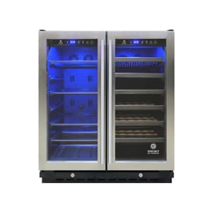 712-EL30SWCB2D 29 1/2" Two Section Wine Cooler w/ (2) Zones, 33 Bottle Capacity, 115v