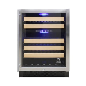 712-EL46WCST 23 2/5" Connoisseur One Section Wine Cooler w/ (2) Zones, 46 Bottle Capacity, 115v