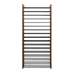 712-EPHZWALL2D 68 1/2"H Epicureanist Commercial Wine Rack w/ (68) Bottle Capacity, Pine Wood, Stained