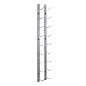 712-EPWIRE1S 35 3/4"H Epicureanist Commercial Wine Rack w/ (9) Bottle Capacity, Stainless Steel