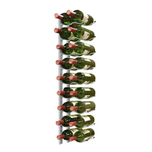 712-EPWIRE2S 35 3/4"H Epicureanist Commercial Wine Rack w/ (18) Bottle Capacity, Stainless Steel