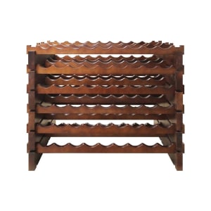 712-EP4472108S 31 1/4"H Epicureanist Commercial Wine Rack w/ (108) Bottle Capacity, Pine Wood, Stained