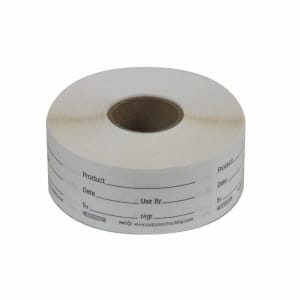790-466938 Rectangular Dissolving Write On Food Storage Label - 1" x 2", White