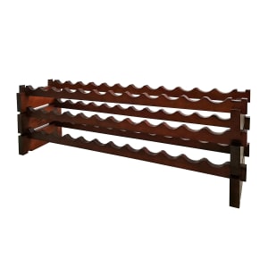 712-EP447236S 22"H Epicureanist Commercial Wine Rack w/ (36) Bottle Capacity, Pine Wood, Stained