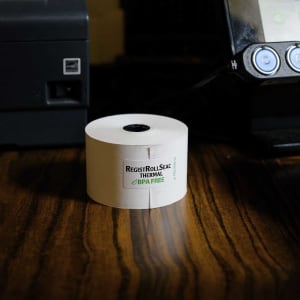 790-472080 Thermal Register Roll - 1" x 230', White