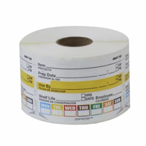 790-655894 Rectangular Permanent Write On Food Storage Label - 2" x 3", White