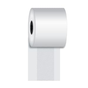 790-743416 Thermal Register Roll w/ Adhesive - 3 1/8" x 170', White