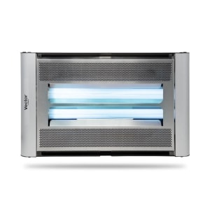 371-45091613 Wall Mount UV Fly Light Trap w/ Glue Board - 2850 sq ft Range, Gray