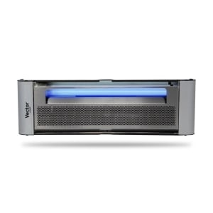 371-45091614 Wall Mount UV Fly Light Trap w/ Glue Board - 1416 sq ft Range, Gray