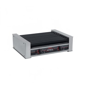 128-8018SX220 18 Hot Dog Roller Grill w/ Manual Controls - Flat Top, 220v