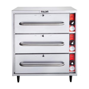 207-VW3S 27.5"W Freestanding Warming Drawer w/ (3) 21.5" Compartments, 120v