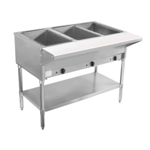 757-BVST3120 44" Hot Steam Table w/ (3) Wells & Undershelf, 120v