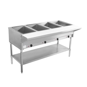 757-BVST4120 58" Hot Steam Table w/ (4) Wells & Undershelf, 120v