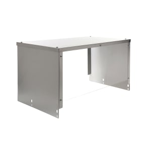 757-BVSG124 12" Sneezeguard for (4) Well Steam Table, Aluminum w/ Acrylic Panel