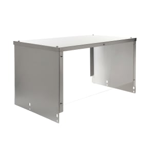 757-BVSG184 18" Sneezeguard for (4) Well Steam Table, Aluminum w/ Acrylic Panel