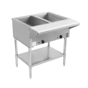 757-BVST2240 30" Hot Steam Table w/ (2) Wells & Undershelf, 208-230v