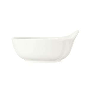 024-905356112 4 1/2 oz Round Royal Rideau Pyramid Bowl - Handle, White