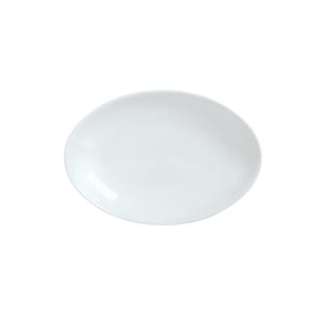 024-911194407 10-1/8" x 7" Oval Reflections Platter - Porcelain, Aluma White 